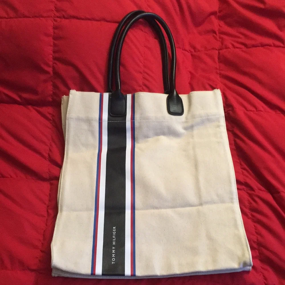 Tommy Hilfiger 100% Cotton Canvas Tote
